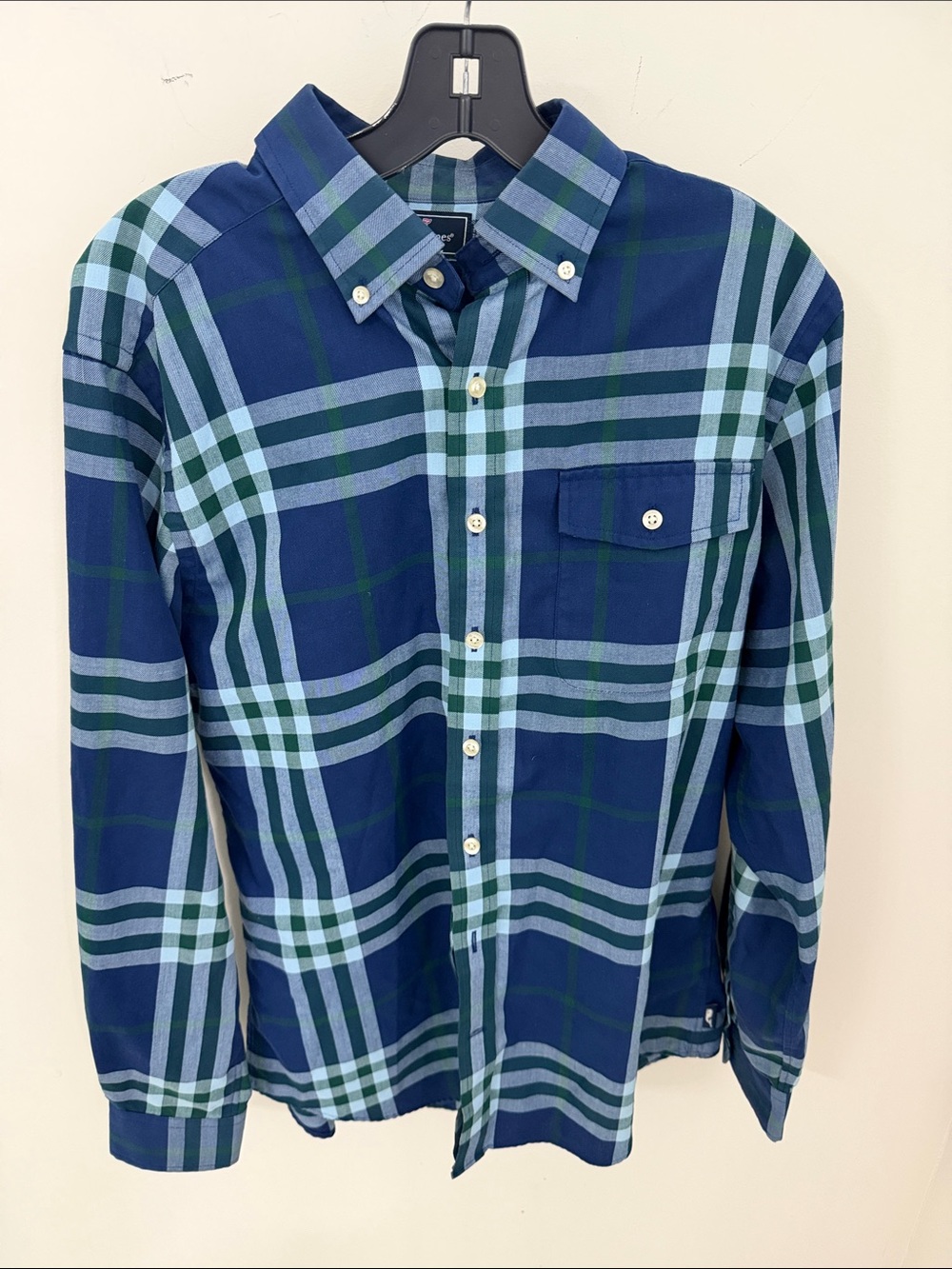 Men's Vineyard Vines NWOT Blue Plaid Slim Fit Crosby Button-Down Shirt M